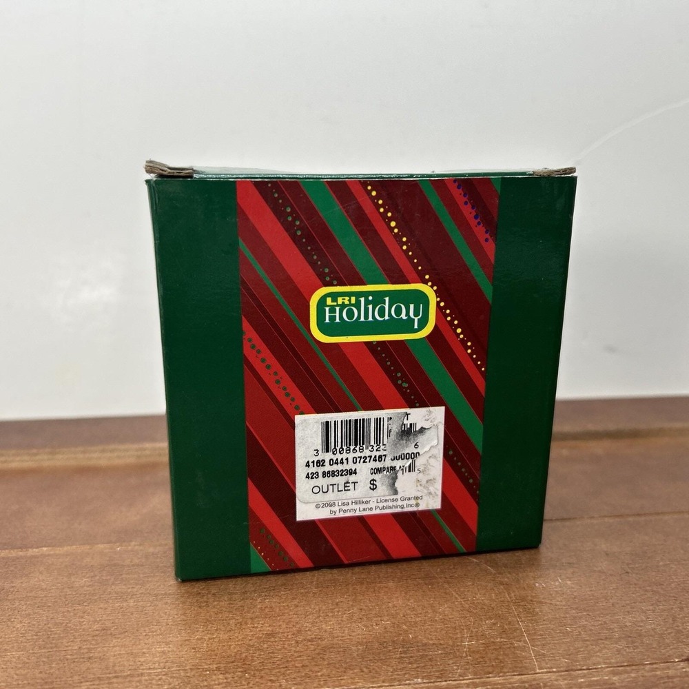 Lisa Hilliker‎ Christmas Holiday 4 Ceramic Cork Coasters Set, LRI Holiday - Picture 5 of 5